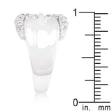 Simple Cubic Zirconia Belt Ring - JGI - Flyclothing LLC