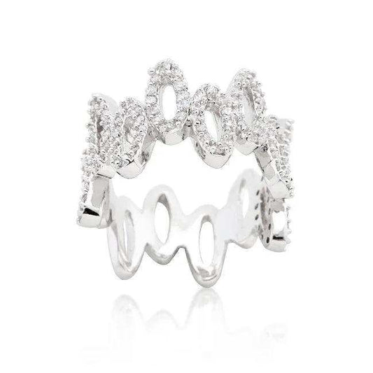 Cubic Zirconia Oval Fashion Ring - JGI - Flyclothing LLC