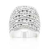 Cubic Zirconia Pave Abstract Ring - JGI - Flyclothing LLC