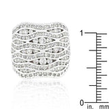 Cubic Zirconia Pave Abstract Ring - JGI - Flyclothing LLC