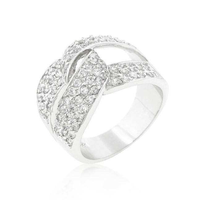 Cubic Zirconia Knot Ring - JGI - Flyclothing LLC
