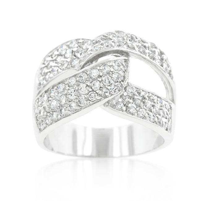 Cubic Zirconia Knot Ring - JGI - Flyclothing LLC