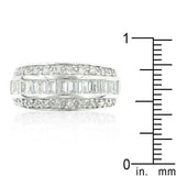 3-Row Cubic Zirconia Band - JGI - Flyclothing LLC