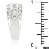 3-Row Cubic Zirconia Band - JGI - Flyclothing LLC