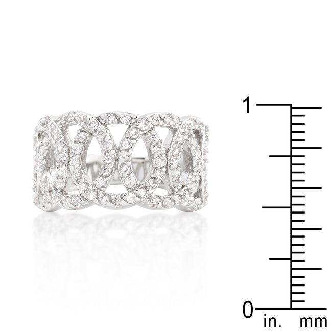 Cubic Zirconia Circular Ring - JGI - Flyclothing LLC