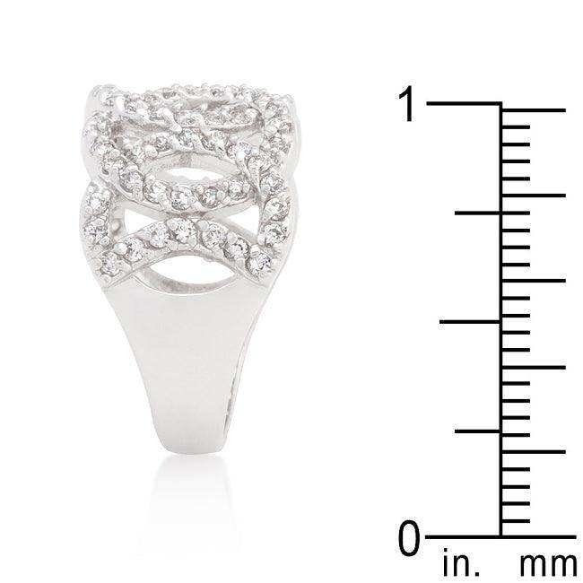 Cubic Zirconia Circular Ring - JGI - Flyclothing LLC
