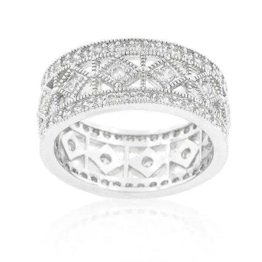 Simple Classic Cubic Zirconia Band - JGI - Flyclothing LLC