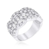 Braided CZ Cocktail Ring - JGI - Flyclothing LLC