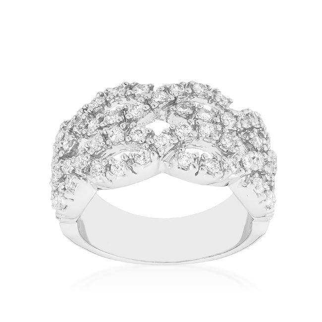 Braided CZ Cocktail Ring - JGI - Flyclothing LLC