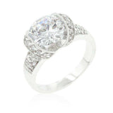 Tension Set Cubic Zirconia Engagement Ring - JGI - Flyclothing LLC