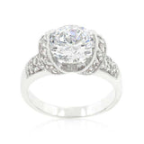 Tension Set Cubic Zirconia Engagement Ring - JGI - Flyclothing LLC
