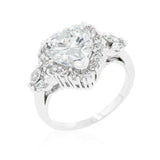 Heart Halo Engagement Ring - JGI - Flyclothing LLC