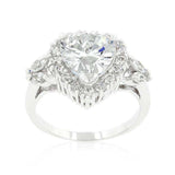 Heart Halo Engagement Ring - JGI - Flyclothing LLC