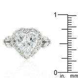 Heart Halo Engagement Ring - JGI - Flyclothing LLC