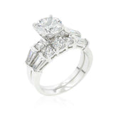 Engagement Set with Large Center Stone - JGI - Flyclothing LLC
