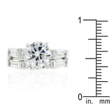 Engagement Set with Large Center Stone - JGI - Flyclothing LLC