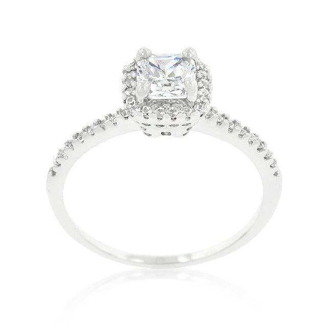 Princess Cut Halo Engagement Ring - JGI - Flyclothing LLC