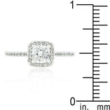 Princess Cut Halo Engagement Ring - JGI - Flyclothing LLC