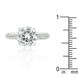 Micro-pave Cubic Zirconia Engagement Ring - JGI - Flyclothing LLC