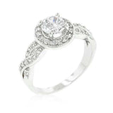 Round Cut Halo Engagement Ring - JGI - Flyclothing LLC
