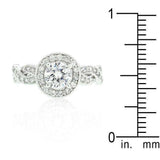 Round Cut Halo Engagement Ring - JGI - Flyclothing LLC