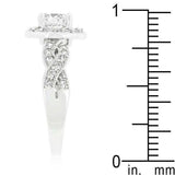 Round Cut Halo Engagement Ring - JGI - Flyclothing LLC