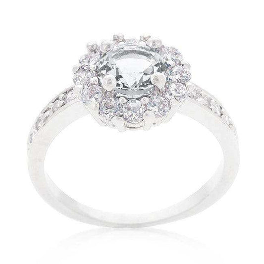 Bella Birthstone Engagement Ring in Clear - JGI - Flyclothing LLC