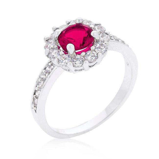 Bella Birthstone Engagement Ring in Pink - JGI - Flyclothing LLC
