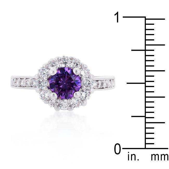 Purple Halo Engagement Ring - JGI - Flyclothing LLC
