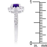 Purple Halo Engagement Ring - JGI - Flyclothing LLC