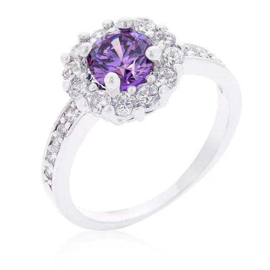Lavender Halo Engagement Ring - JGI - Flyclothing LLC