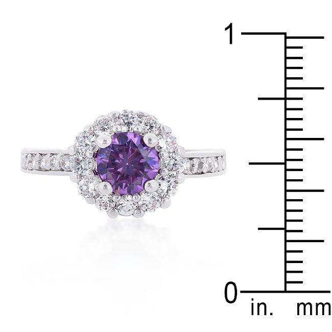 Lavender Halo Engagement Ring - JGI - Flyclothing LLC