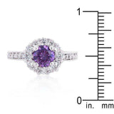 Lavender Halo Engagement Ring - JGI - Flyclothing LLC