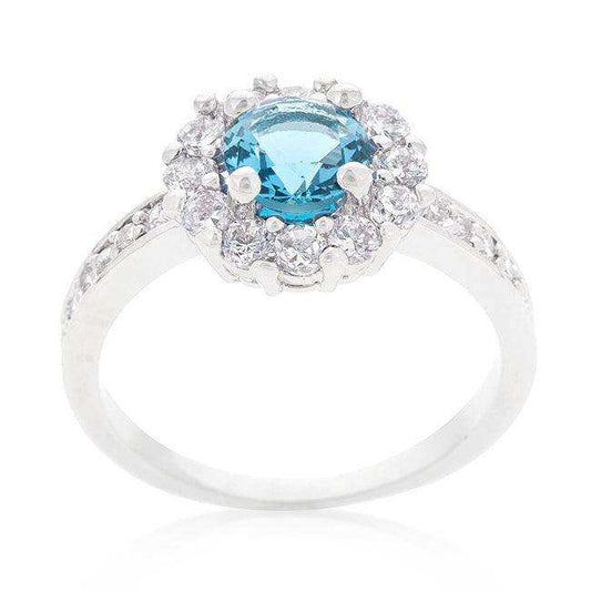 Bella Birthstone Engagement Ring in Blue - JGI - Flyclothing LLC