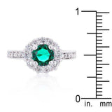 Bella Birthstone Engagement Ring in Green - JGI - Flyclothing LLC