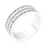 Triple Row Crystal Eternity Band - JGI - Flyclothing LLC
