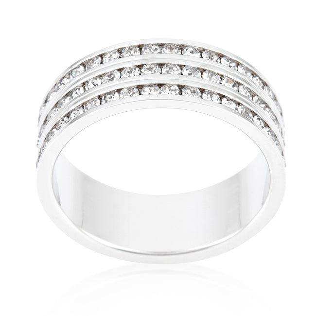 Triple Row Crystal Eternity Band - JGI - Flyclothing LLC