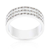 Triple Row Crystal Eternity Band - JGI - Flyclothing LLC