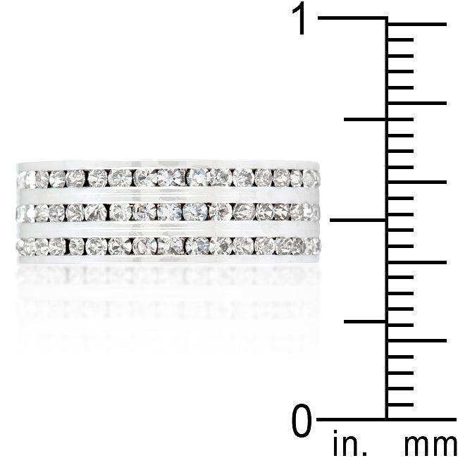 Triple Row Crystal Eternity Band - JGI - Flyclothing LLC