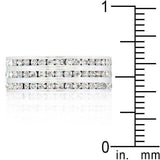 Triple Row Crystal Eternity Band - JGI - Flyclothing LLC