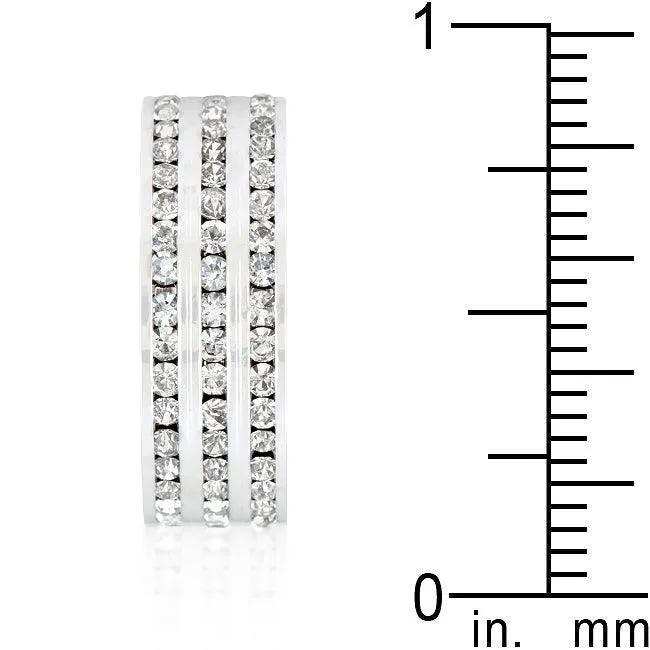 Triple Row Crystal Eternity Band - JGI - Flyclothing LLC
