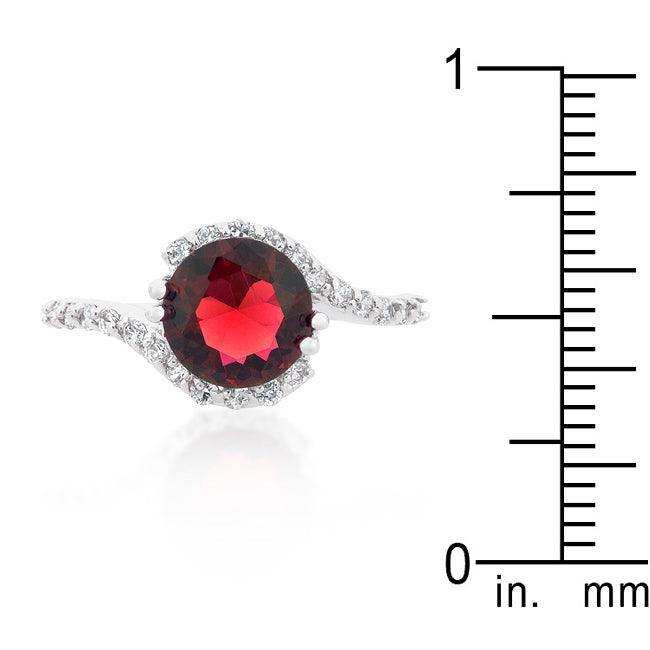 Red Swirling Engagement Ring - JGI - Flyclothing LLC