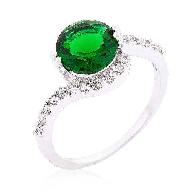Green Swirling Engagement Ring - JGI - Flyclothing LLC