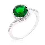 Green Swirling Engagement Ring - JGI - Flyclothing LLC