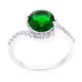 Green Swirling Engagement Ring - JGI - Flyclothing LLC