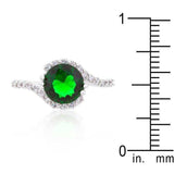 Green Swirling Engagement Ring - JGI - Flyclothing LLC