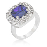 Micropave Lavender Purple Bridal Cocktail Ring - JGI - Flyclothing LLC
