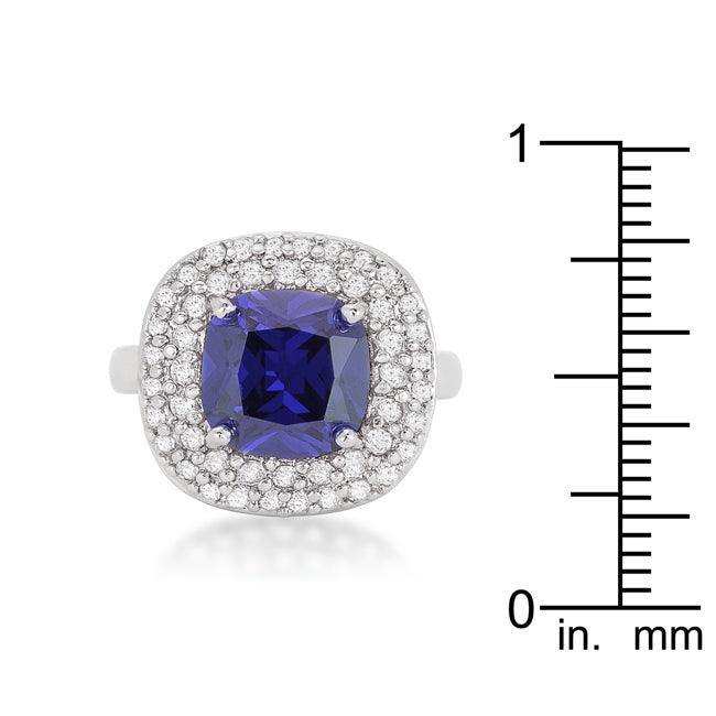 Micropave Lavender Purple Bridal Cocktail Ring - JGI - Flyclothing LLC