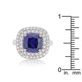 Micropave Lavender Purple Bridal Cocktail Ring - JGI - Flyclothing LLC