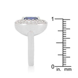 Micropave Lavender Purple Bridal Cocktail Ring - JGI - Flyclothing LLC